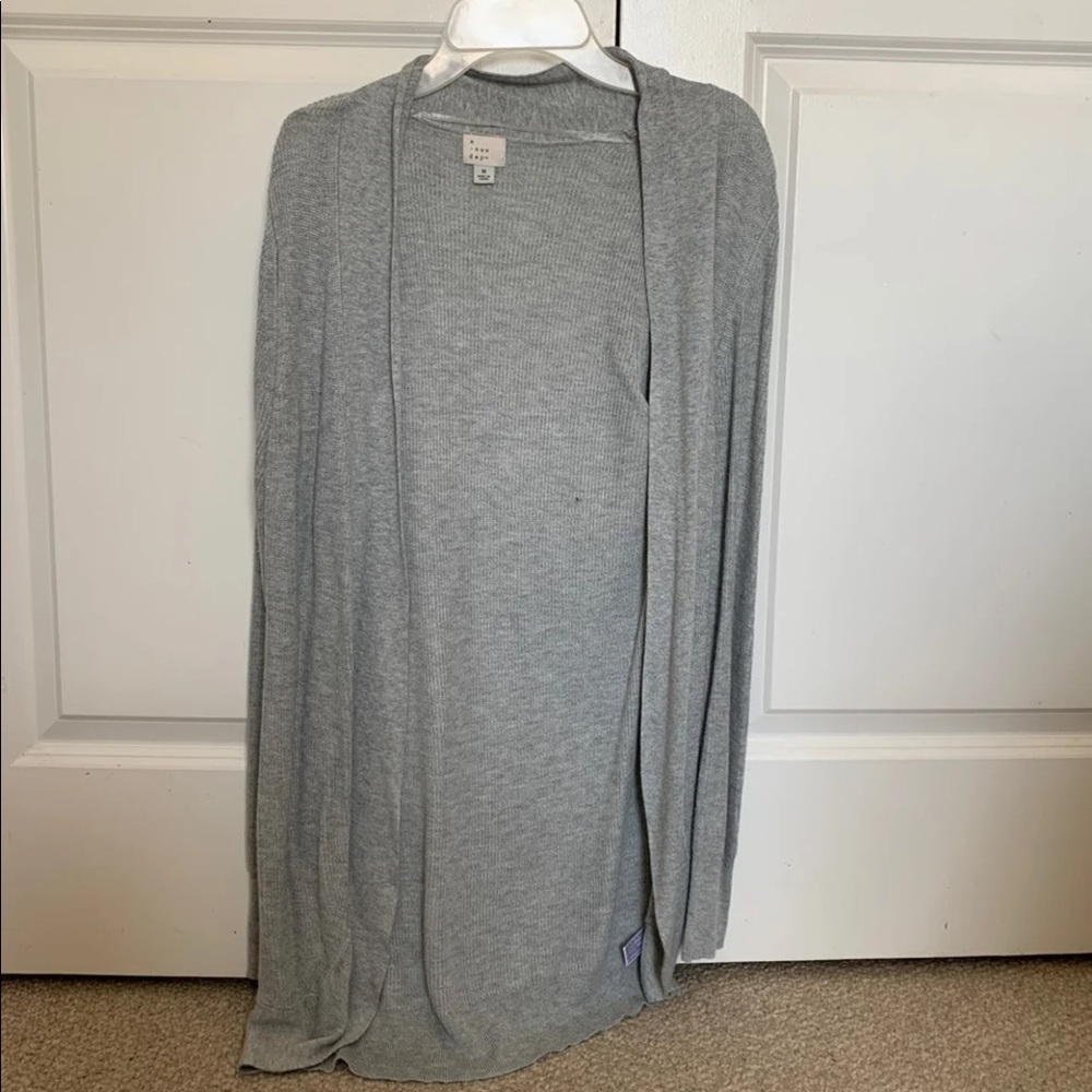 Grey cardigan